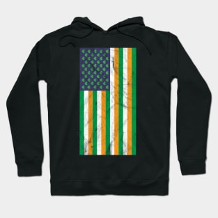 USA and Irish Flag Mashup Hoodie